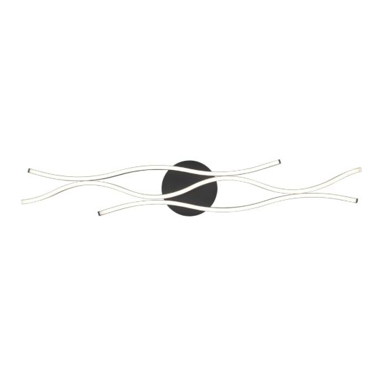 Plafoniera moderna led cct 2300k 4000k dimmerabile ottone nero