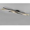 Plafoniera moderna led cct 2300k 4000k dimmerabile ottone nero