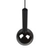 Lampada a sospensione led 4w 2700k nero opaco vetro