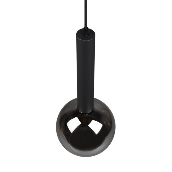 Lampada a sospensione led 4w 2700k nero opaco vetro