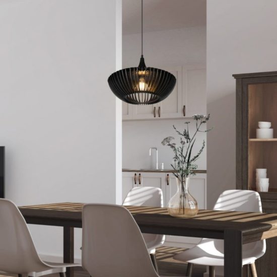 Lampadario a sospensione per soggiorno nero design