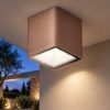 Faretto led 8,5w 3000k ip65 moderno da esterno soffitto cubico oro rosato
