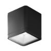 Faretto moderno cubico antracite da esterno soffitto led 8,5w 3000k ip65