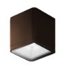Faretto led 8,5w 3000k ip65 moderno da esterno soffitto cubico ruggine