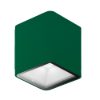 Faretto da esterno soffitto moderno cubico verde bosco led 8,5w 3000k ip65