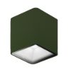 Faretto led 8,5w 3000k ip65 da esterno soffitto moderno cubico verde oliva