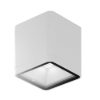 Faretto da esterno soffitto led 8,5w 3000k ip65 moderno cubico bianco