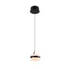 Lampada a sospensione led 8w cct 2300k 4000k dimmerabile nero opaco