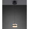 Lampada a sospensione led 8w cct 2300k 4000k dimmerabile nero opaco