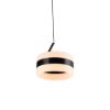 Lampada a sospensione led 8w cct 2300k 4000k dimmerabile nero opaco