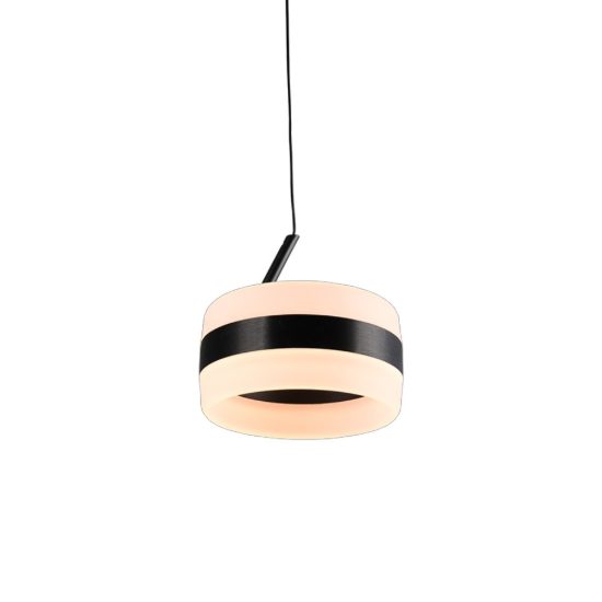 Lampada a sospensione led 8w cct 2300k 4000k dimmerabile nero opaco