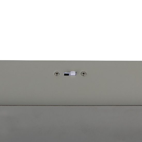 Lampadario a sospensione led cct 2300k 4000k dimmerabile 4 luci rettangolare nichel