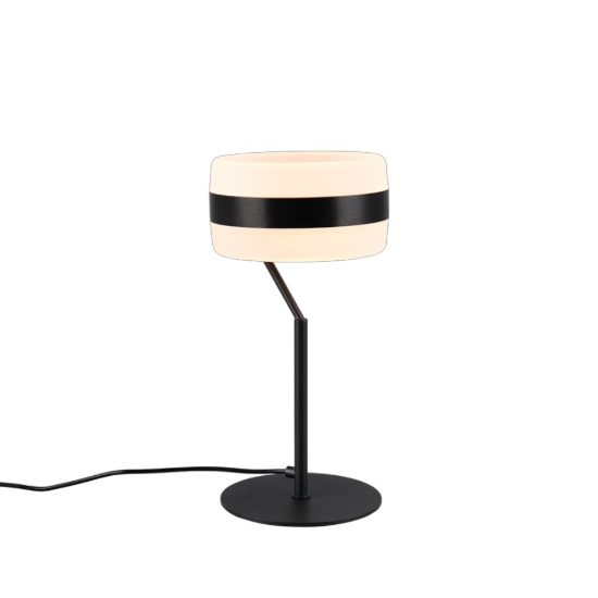 Lampada da tavolo nera per salotto led cct 2300k 4000k