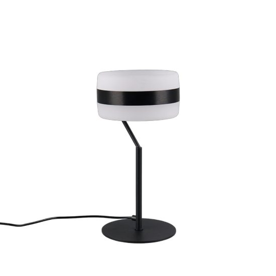 Lampada da tavolo nera per salotto led cct 2300k 4000k