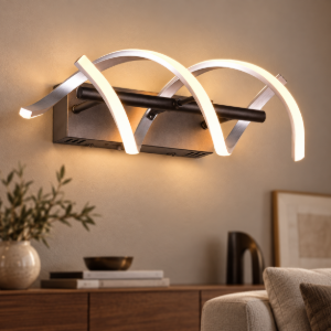 Applique da parete led 22w cct 2300k 4000k spirale