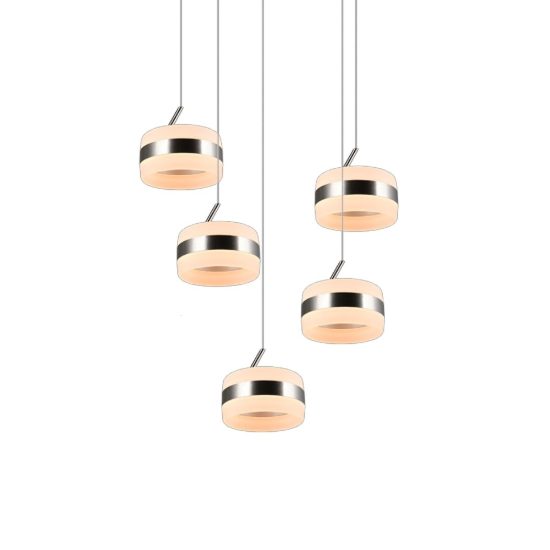 Lampadario per tavolo da pranzo led cct 2300k 4000k dimmerabile 5 luci