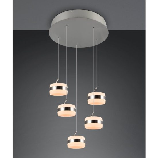 Lampadario per tavolo da pranzo led cct 2300k 4000k dimmerabile 5 luci