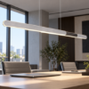 Lampadario per ufficio led cct 2700k 6500k alluminio nero