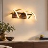 Applique da parete per scale led cct 2300k 4000k dimmerabile spirale ottone nero