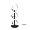 Lampada da tavolo per camera da letto spirale nera led 20,5w cct 2300k 4000k dimmerabile