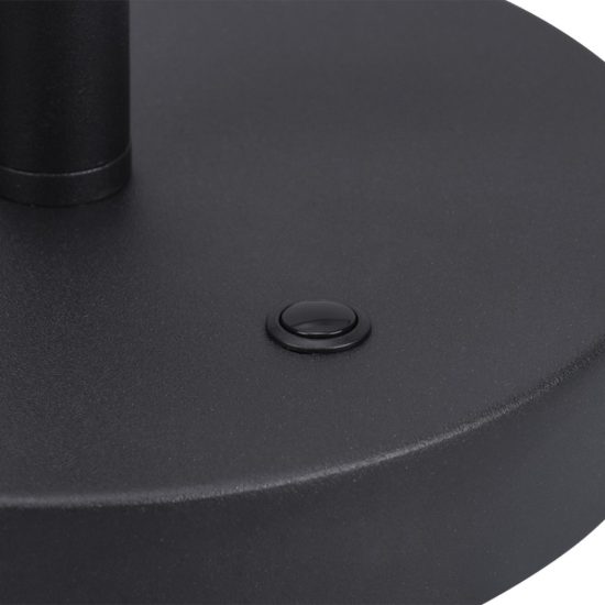 Lampada da tavolo per camera da letto spirale nera led 20,5w cct 2300k 4000k dimmerabile