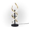 Lampada da tavolo spirale ottone led dimmerabile cct 2300k 4000k
