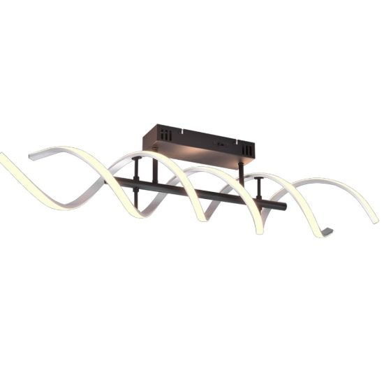 Plafoniera moerna spirale led 41w cct 2300k 4000k dimmerabile
