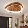 Plafoniera led 30w cct 3000k 4000k moderna plettro foglia rame
