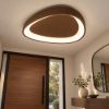 Plafoniera led 30w cct 3000k 4000k moderna plettro ruggine 35cm