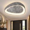 Plafoniera moderna plettro foglia argento led 30w cct 3000k 4000k 35cm