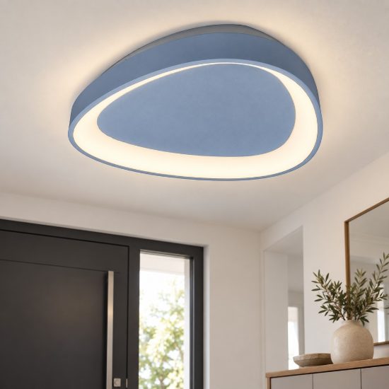 Plafoniera led per cameretta 30w cct 3000k 4000k moderno plettro carta da zucchero