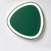 Plafoniera plettro moderna verde bosco led 30w cct 3000k 4000k 35cm