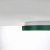 Plafoniera plettro moderna verde bosco led 30w cct 3000k 4000k 35cm