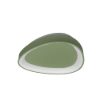 Plafoniera led 30w cct 3000k 4000k plettro moderna verde salvia 35cm