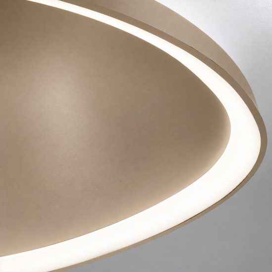 Plafoniera design moderna plettro sabbia led 30w cct 3000k 4000k