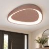 Plafoniera led 30w cct 3000k 4000k moderna plettro oro rosato 35cm
