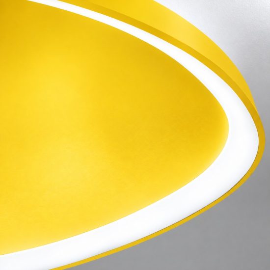 Plafoniera led 30w cct 3000k 4000k plettro moderna giallo girasole