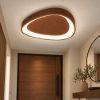 Plafoniera led 30w cct 3000k 4000k moderna plettro rame opaco 35cm