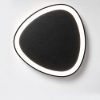 Plafoniera moderna plettro nero led 30w cct 3000k 4000k 35cm