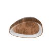 Plafoniera led 30w cct 3000k 4000k moderna plettro foglia rame