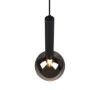 Lampada a sospensione led 4w 2700k nero opaco vetro