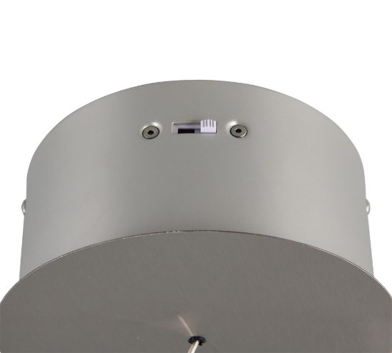Lampada a sospensione led 8w cct 2300k 4000k dimmerabile nichel opaco