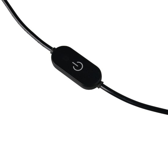 Lampada da tavolo led 8w cct 2300k 4000k dimmerabile nichel opaco
