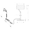 Lampada da tavolo nera per salotto led cct 2300k 4000k