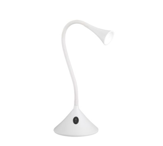 Lampada da tavolo moderna led 3w 3000k bianca orientabile