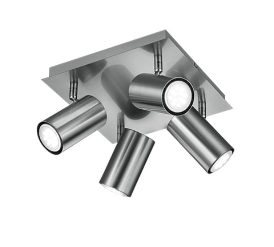 Plafoniera con faretti spot da soffitto gu10 quadrato