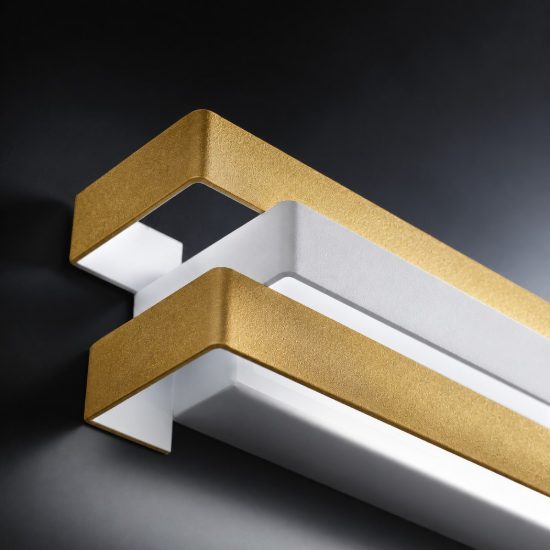 Applique da parete led 12w cct 3000k 4000k oro opaco per ufficio