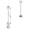 Lampada a sospensione led 8w cct 2300k 4000k dimmerabile nichel opaco