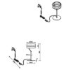 Lampada da tavolo nera per salotto led cct 2300k 4000k