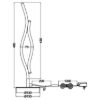 Lampada da tavolo design ottone led cct 2300k 4000k dimmerabile